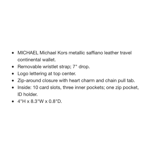 Michael Kors Alex Travel Continental Wallet - Picture 8 of 9